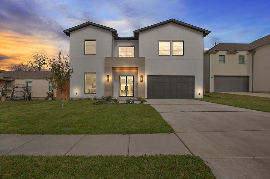 Front exterior of a new home in , Dallas, TX, highlighting curb appeal (Image 24). Front exterior of a new home in , Dallas, TX, highlighting curb appeal (Image 24).