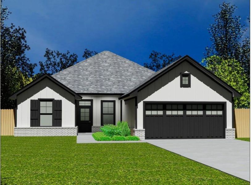 Front exterior of a new home in , Abilene, TX, highlighting curb appeal (Image 1). Front exterior of a new home in , Abilene, TX, highlighting curb appeal (Image 1).