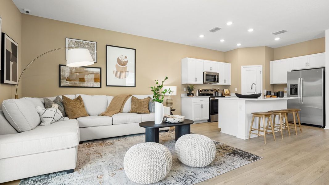 Representative furnished interior of a home built from the Marigold by Taylor Morrison in The Towns at Tiburon, Nokomis (Image 10).