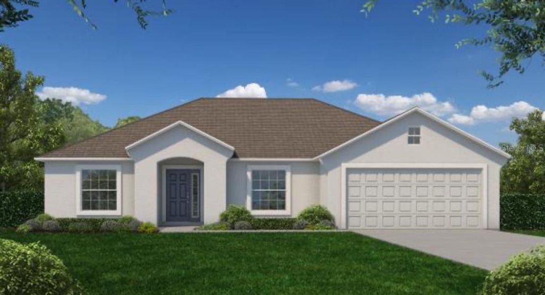 Front exterior of a new home in , Kissimmee, FL, highlighting curb appeal (Image 1). Front exterior of a new home in , Kissimmee, FL, highlighting curb appeal (Image 1).