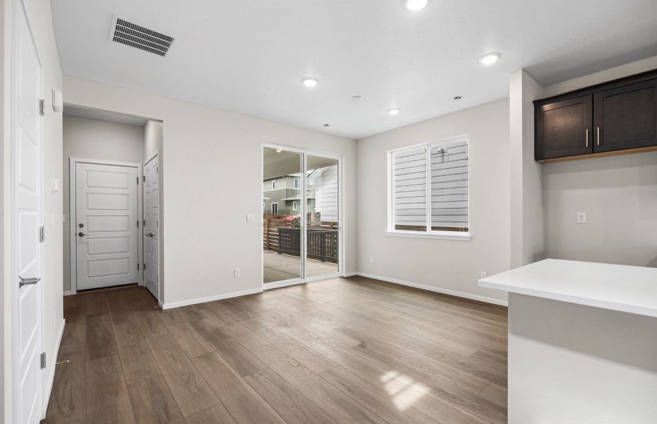 Spacious, unfurnished interior of a new home in Barefoot Village, Firestone (Image 18). Spacious, unfurnished interior of a new home in Barefoot Village, Firestone (Image 18).