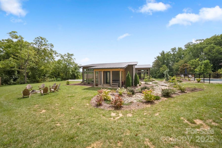 Front exterior of a new home in , Hendersonville, NC, highlighting curb appeal (Image 25).