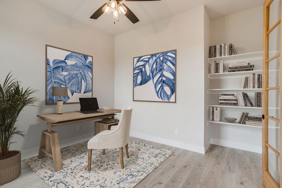 Representative furnished interior of a home built from the The Grapevine by Kenmark Homes in LeTara, Haslet (Image 7).