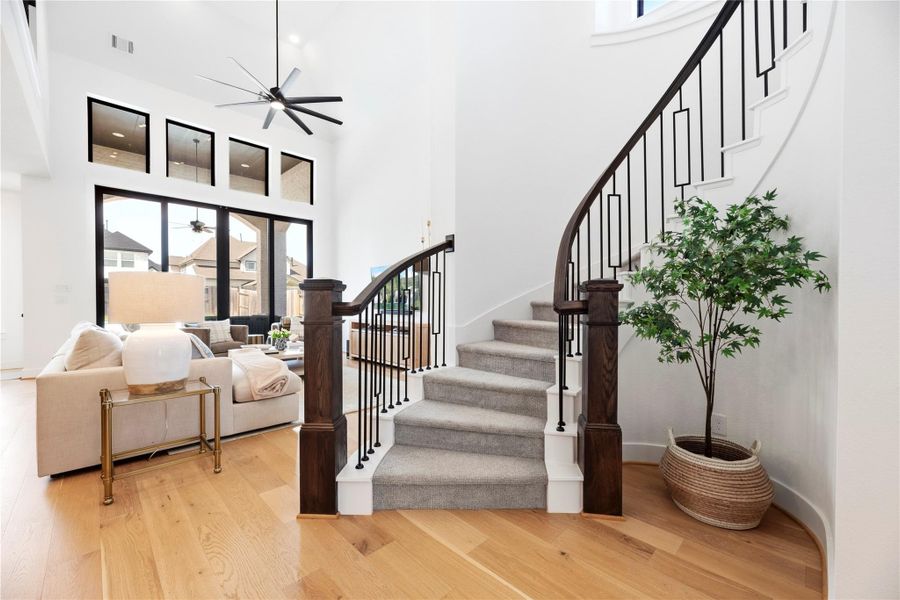Furnished interior view inside a new home in Sienna, Missouri City (Image 11).
