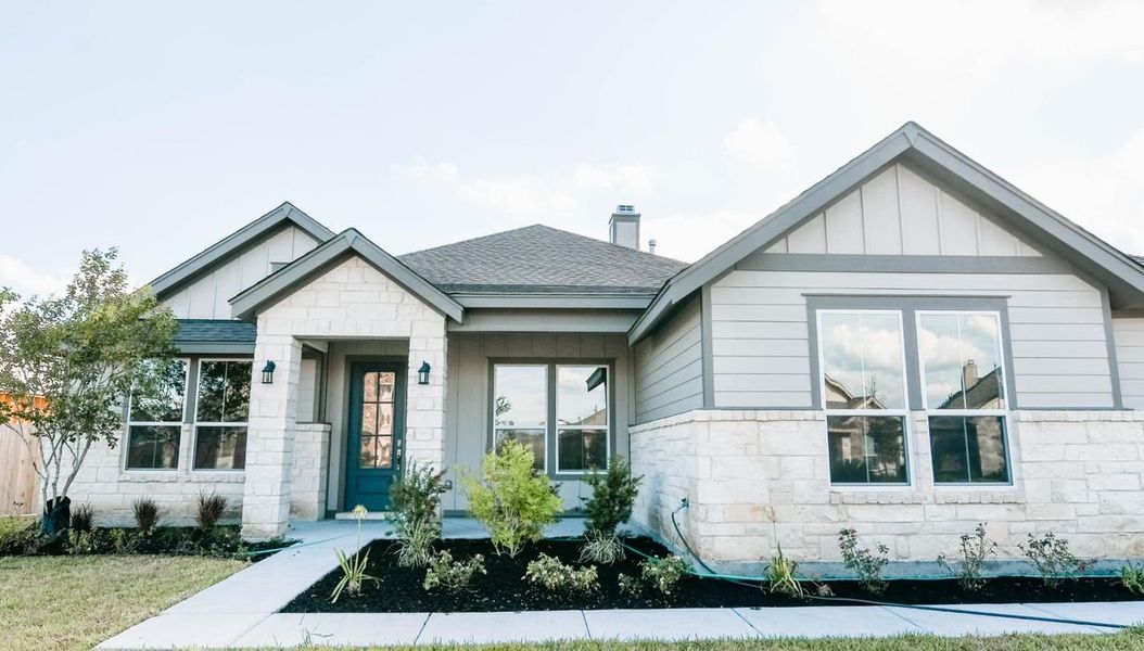 Representative exterior photo of a completed home built from the Chisholm SL by Steve Klein Custom Builder in The Ranches at TerraVista, Victoria, TX (Image 1).