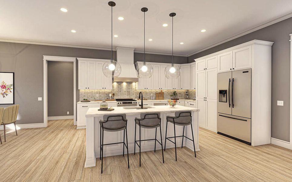 Representative furnished interior of a home built from the Thatcher by Zeal Home Builders in Monarch Manor, Poolville (Image 7). Representative furnished interior of a home built from the Thatcher by Zeal Home Builders in Monarch Manor, Poolville (Image 7).