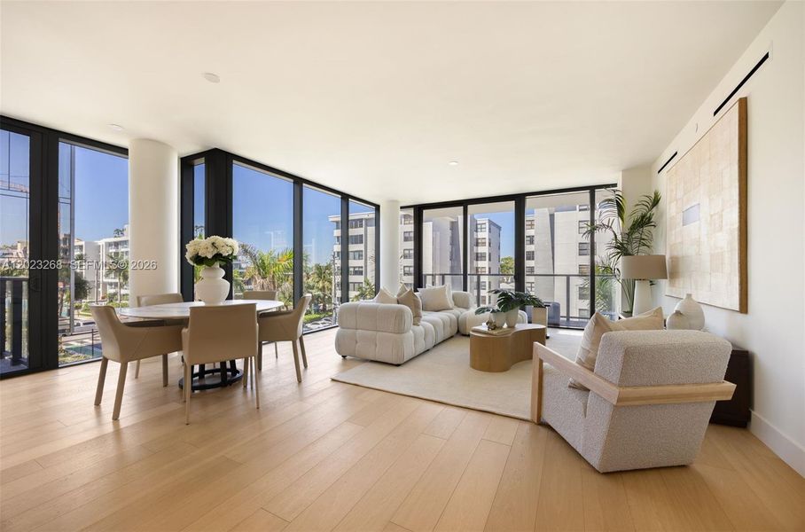 Furnished interior view inside a new home in , Bay Harbor Islands (Image 7).