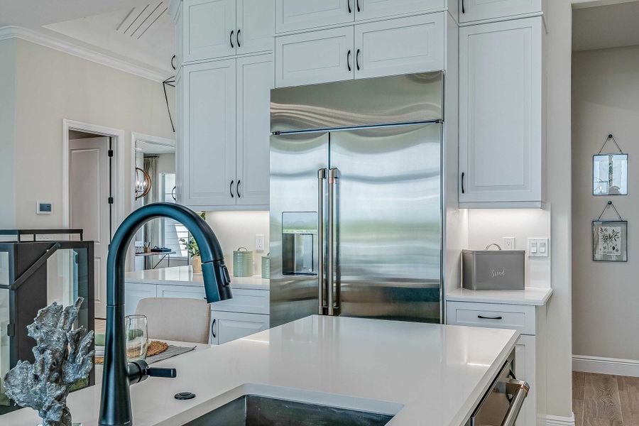 2D floor plan layout for the Willow Signature by GHO Homes in Belterra, Port St. Lucie, FL (Image 32).