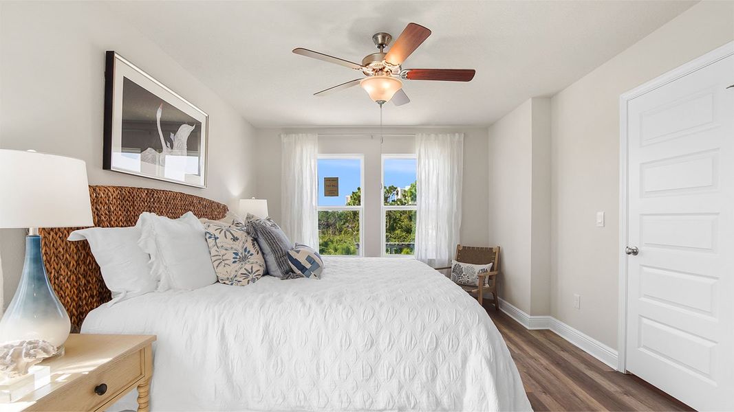 Furnished interior view inside a new home in Caballeros Estates Townhomes at Hombre, Panama City Beach (Image 19). Furnished interior view inside a new home in Caballeros Estates Townhomes at Hombre, Panama City Beach (Image 19).