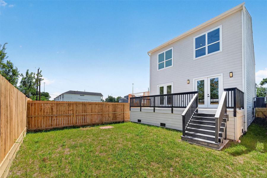 Exterior details and patio area of a home in , Houston (Image 28). Exterior details and patio area of a home in , Houston (Image 28).