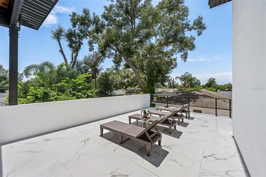 Exterior details and patio area of a home in , Tampa (Image 31).