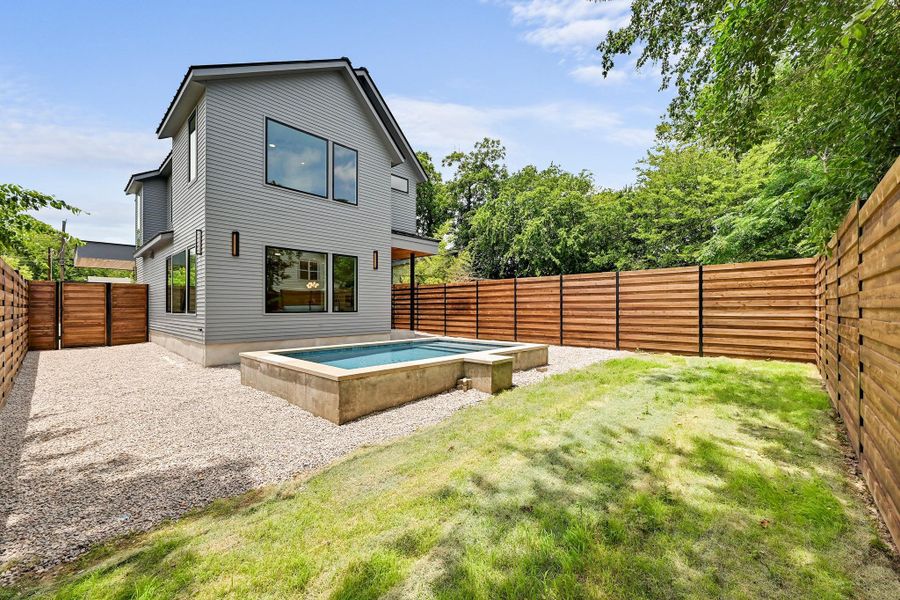 Exterior details and patio area of a home in , Austin (Image 3).