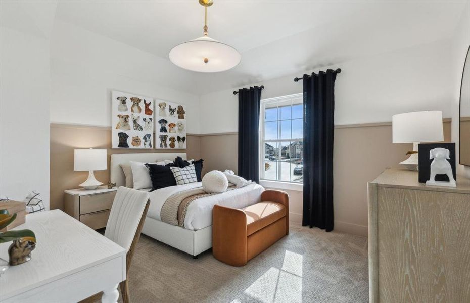 *Model Representation - Spacious secondary bedroom with large window
