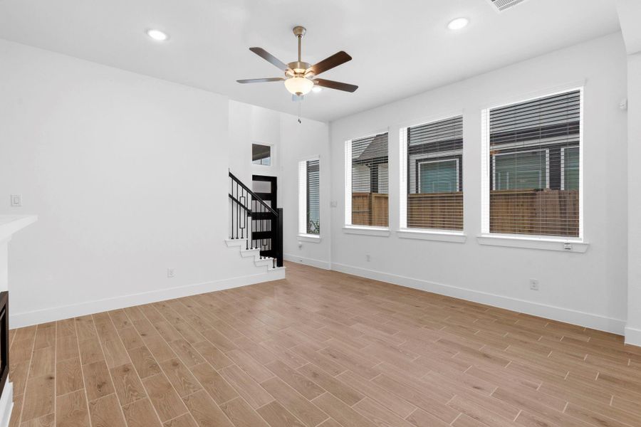 Spacious, unfurnished interior of a new home in Sienna, Missouri City (Image 19). Spacious, unfurnished interior of a new home in Sienna, Missouri City (Image 19).