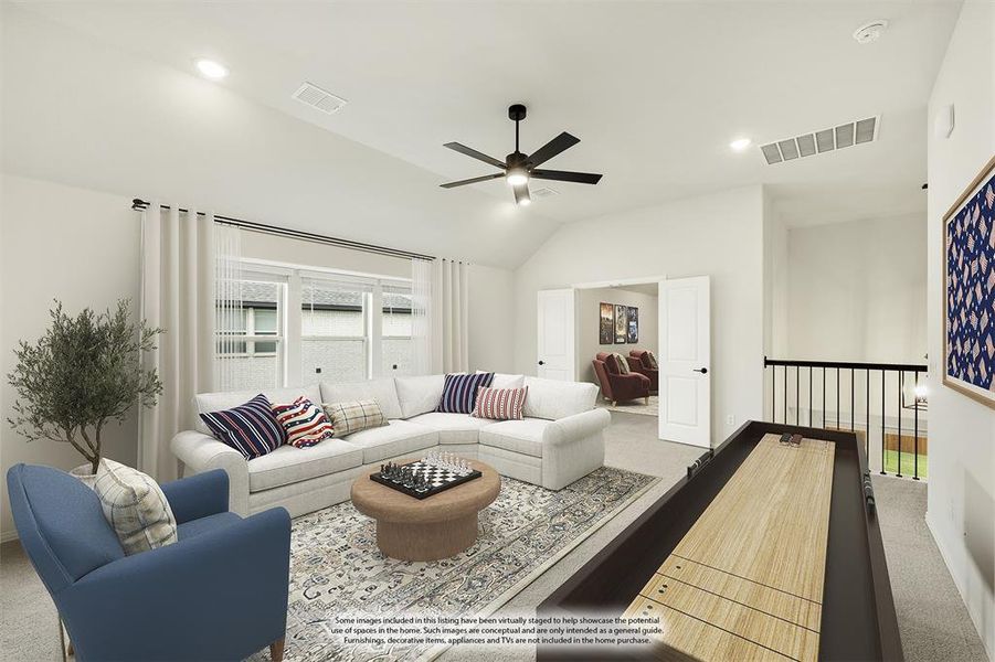 Furnished interior view inside a new home in The Retreat at North Grove 70-75, Waxahachie (Image 9). Furnished interior view inside a new home in The Retreat at North Grove 70-75, Waxahachie (Image 9).