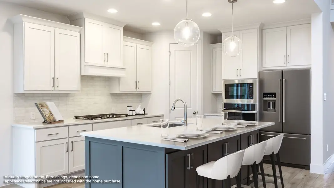 Furnished interior view inside a new home in Wolf Ranch 51', Georgetown (Image 4).