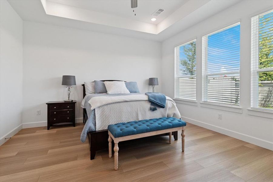 Furnished interior view inside a new home in Painted Tree - South, McKinney (Image 26). Furnished interior view inside a new home in Painted Tree - South, McKinney (Image 26).
