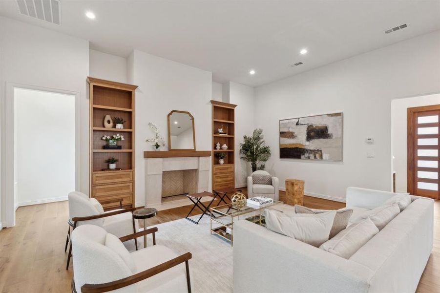 Furnished interior view inside a new home in , Dallas (Image 15).