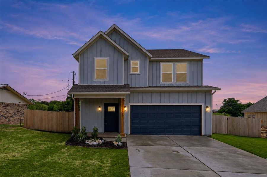 Front exterior of a new home in , Granbury, TX, highlighting curb appeal (Image 20).