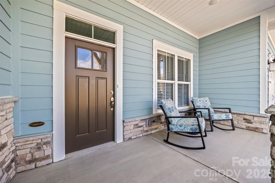 Exterior details and patio area of a home in Encore at Harmony, Harrisburg (Image 4). Exterior details and patio area of a home in Encore at Harmony, Harrisburg (Image 4).