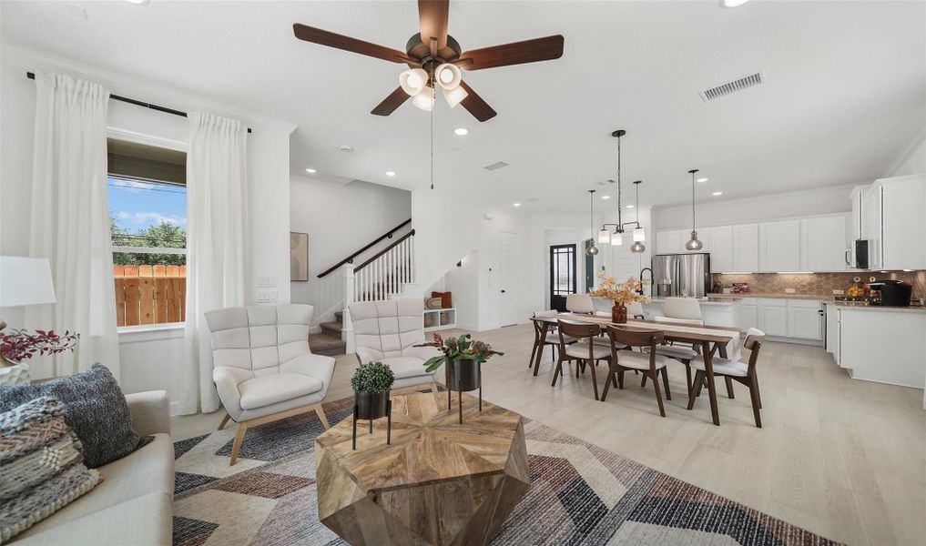 Furnished interior view inside a new home in Alicante, Houston (Image 19).
