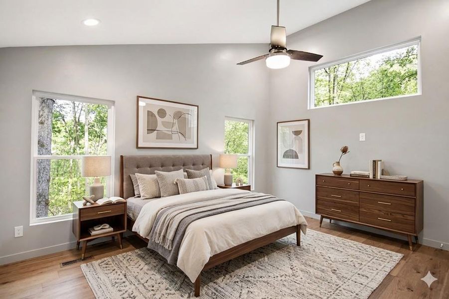 Furnished interior view inside a new home in , Blue Ridge (Image 13).
