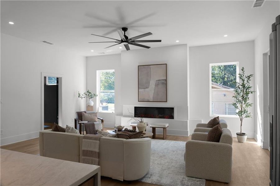 Furnished interior view inside a new home in , Atlanta (Image 62).
