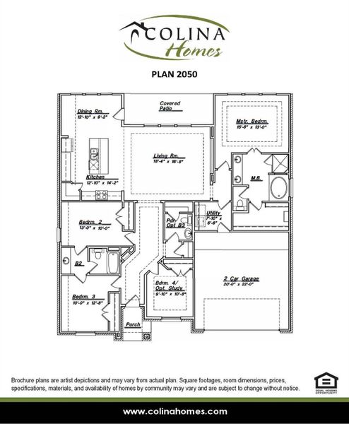 2D floor plan layout of this home in River Ranch, Dayton, TX (Image 5).