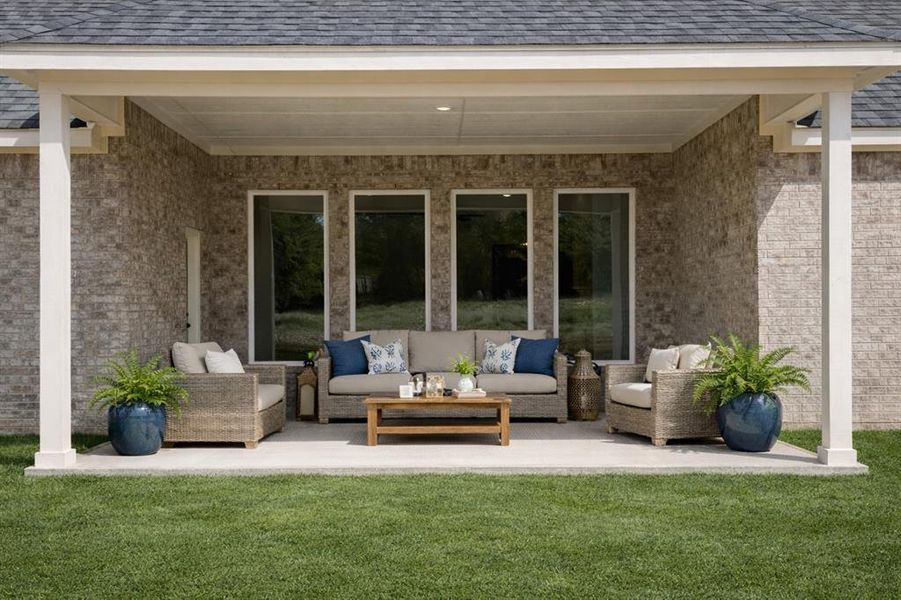 AI enhanced Patio with Virtual Staging