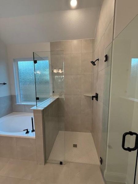 Garden Tub & Walk-in Shower in Primary Bath