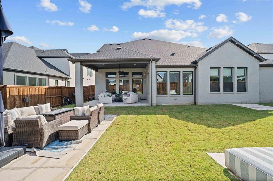 Exterior details and patio area of a home in , Prosper (Image 20).