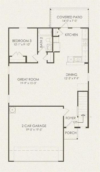 Pulte Homes, Lincoln floor plan