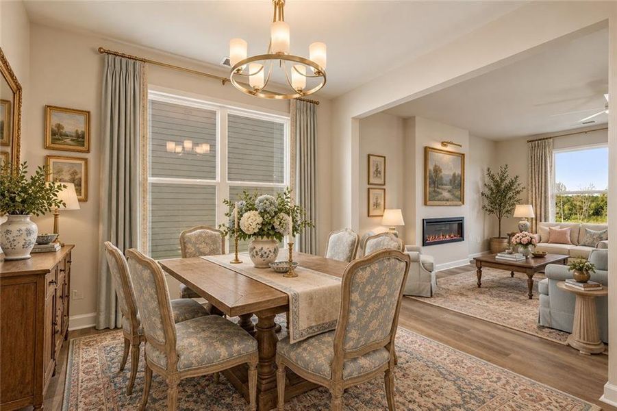 Furnished interior view inside a new home in The Brooke at Rivertown, South Fulton (Image 5).