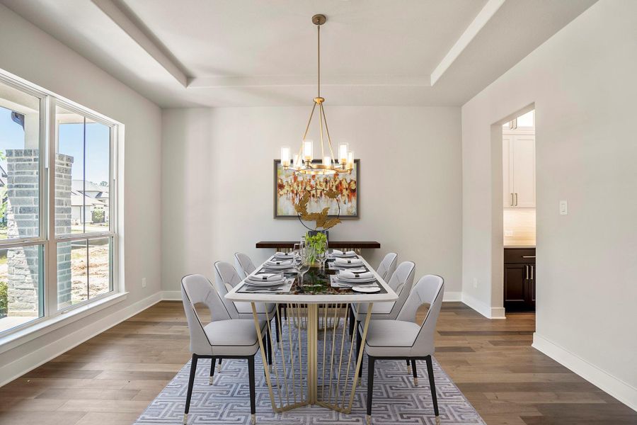 Furnished interior view inside a new home in Artavia 70′ Lots, Conroe (Image 16).