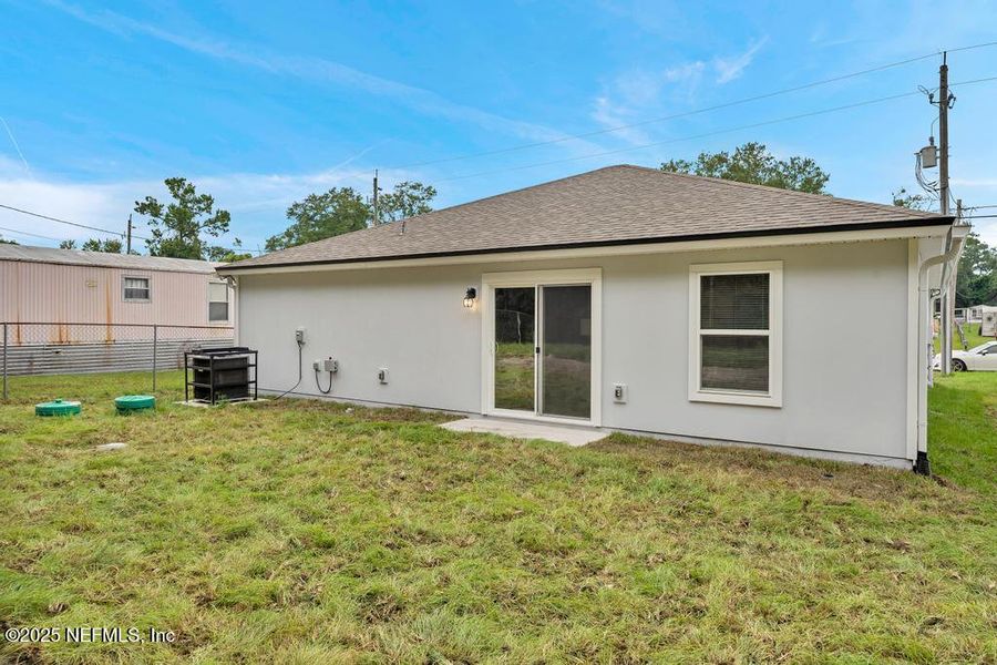 Exterior details and patio area of a home in , Jacksonville (Image 1). Exterior details and patio area of a home in , Jacksonville (Image 1).
