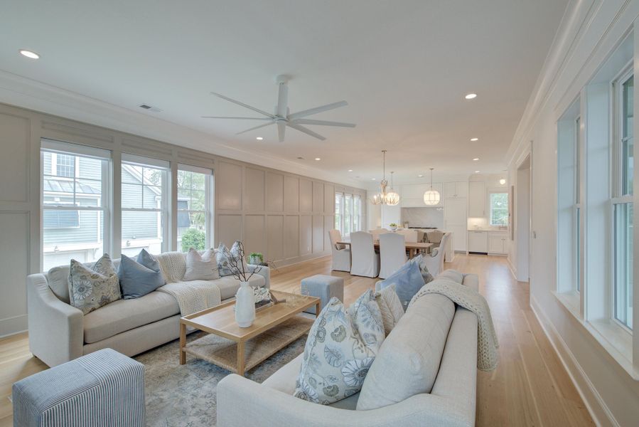 Furnished interior view inside a new home in Daniel Island Park, Charleston (Image 55).