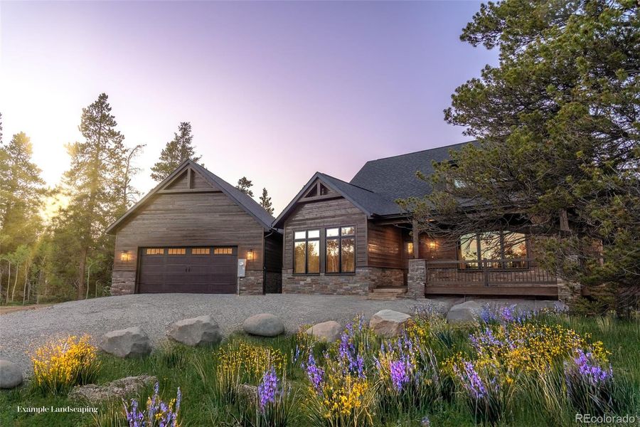 Front exterior of a new home in , Fairplay, CO, highlighting curb appeal (Image 1). Front exterior of a new home in , Fairplay, CO, highlighting curb appeal (Image 1).