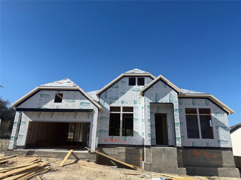 In-progress construction of a new home in Provence, Austin, TX (Image 28).