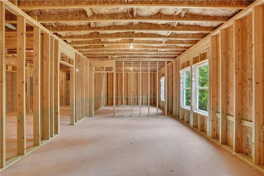 In-progress construction of a new home in Waters Edge, Mansfield, GA (Image 31).
