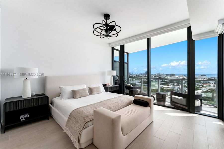 Furnished interior view inside a new home in , Miami Beach (Image 16).