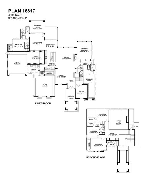 2D floor plan layout of this home in , Fulshear, TX (Image 2). 2D floor plan layout of this home in , Fulshear, TX (Image 2).