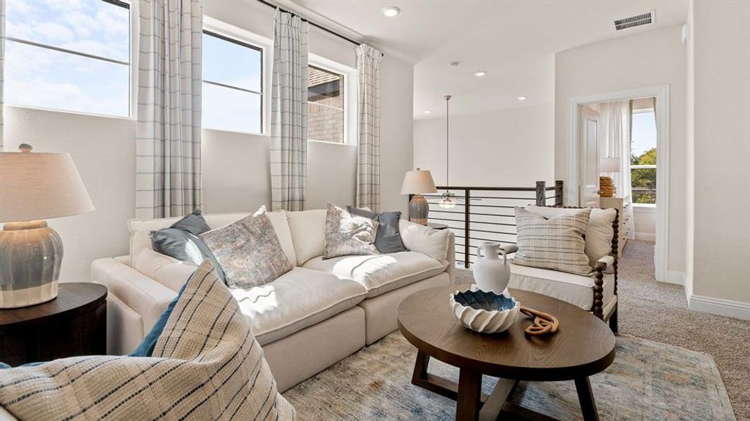 Furnished interior view inside a new home in Greenwood Square, Richardson (Image 15). Furnished interior view inside a new home in Greenwood Square, Richardson (Image 15).