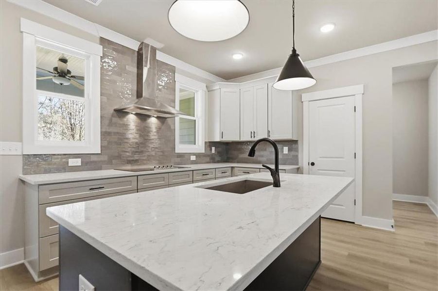 Furnished interior view inside a new home in , Statham (Image 13).