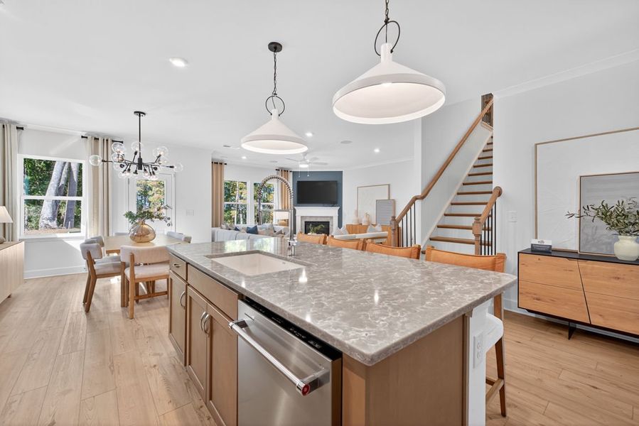 Representative furnished interior of a home built from the Hampton by Pulte Homes in Watermist at Mirror Lake, Villa Rica (Image 57).