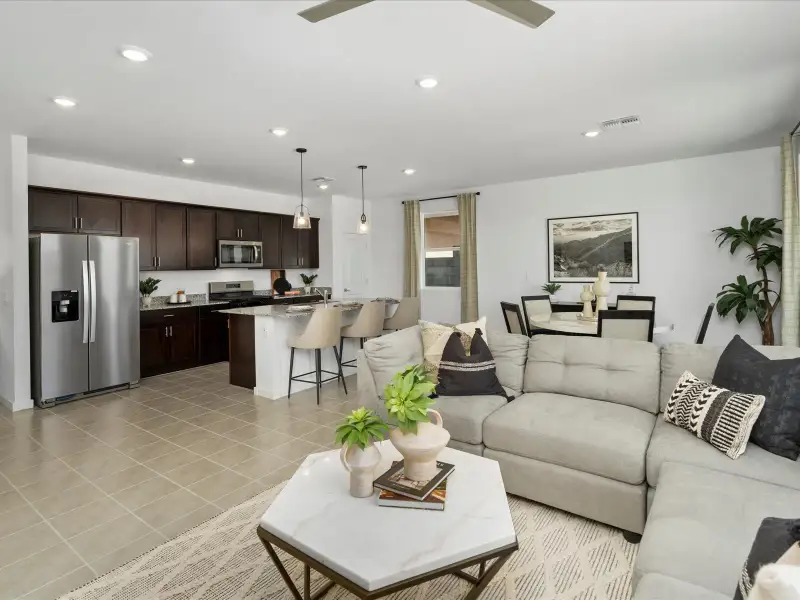 Furnished interior view inside a new home in Silva Farms - Classic Series, Goodyear (Image 6).
