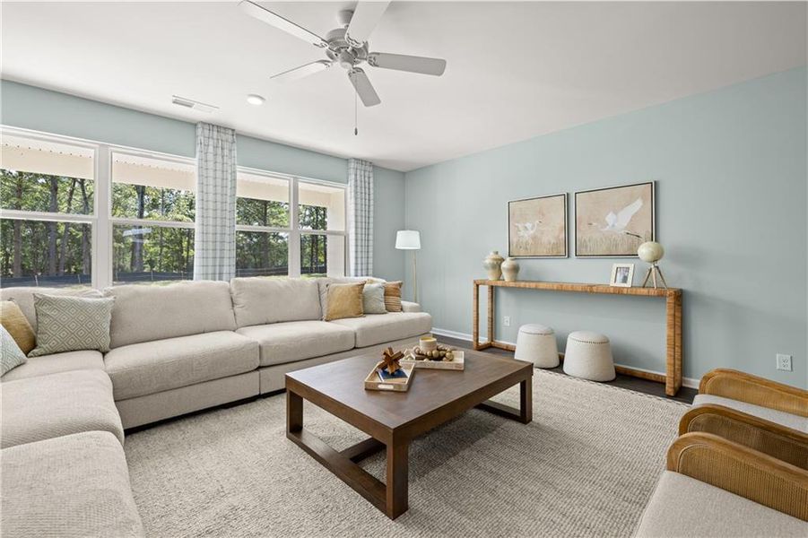 Furnished interior view inside a new home in , Buckhead (Image 22).