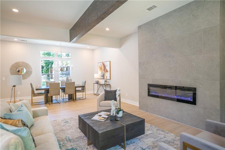 Furnished interior view inside a new home in , Snellville (Image 7).