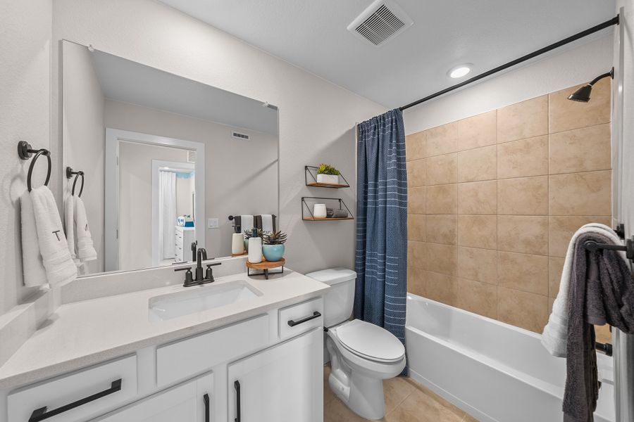 Furnished interior view inside a new home in Trailstone, Arvada (Image 15).