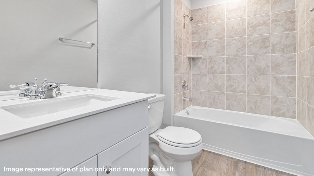 Representative furnished interior of a home built from the The Commerce by D.R. Horton in Riverstone at Westpointe, San Antonio (Image 15).