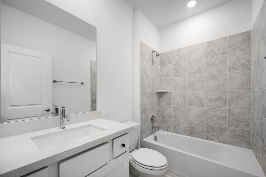 Furnished interior view inside a new home in Cross Creek Meadows, Celina (Image 6).